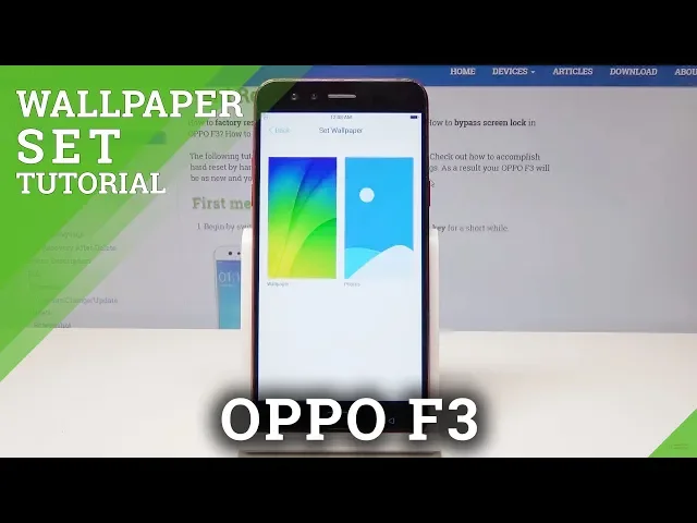 Video thumbnail for How to Change Wallpaper in OPPO F3 - Desktop Update