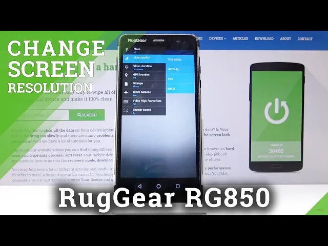 Video thumbnail for How to Change Screen Resolution in RUGGEAR RG850 – Video Quality / FHD