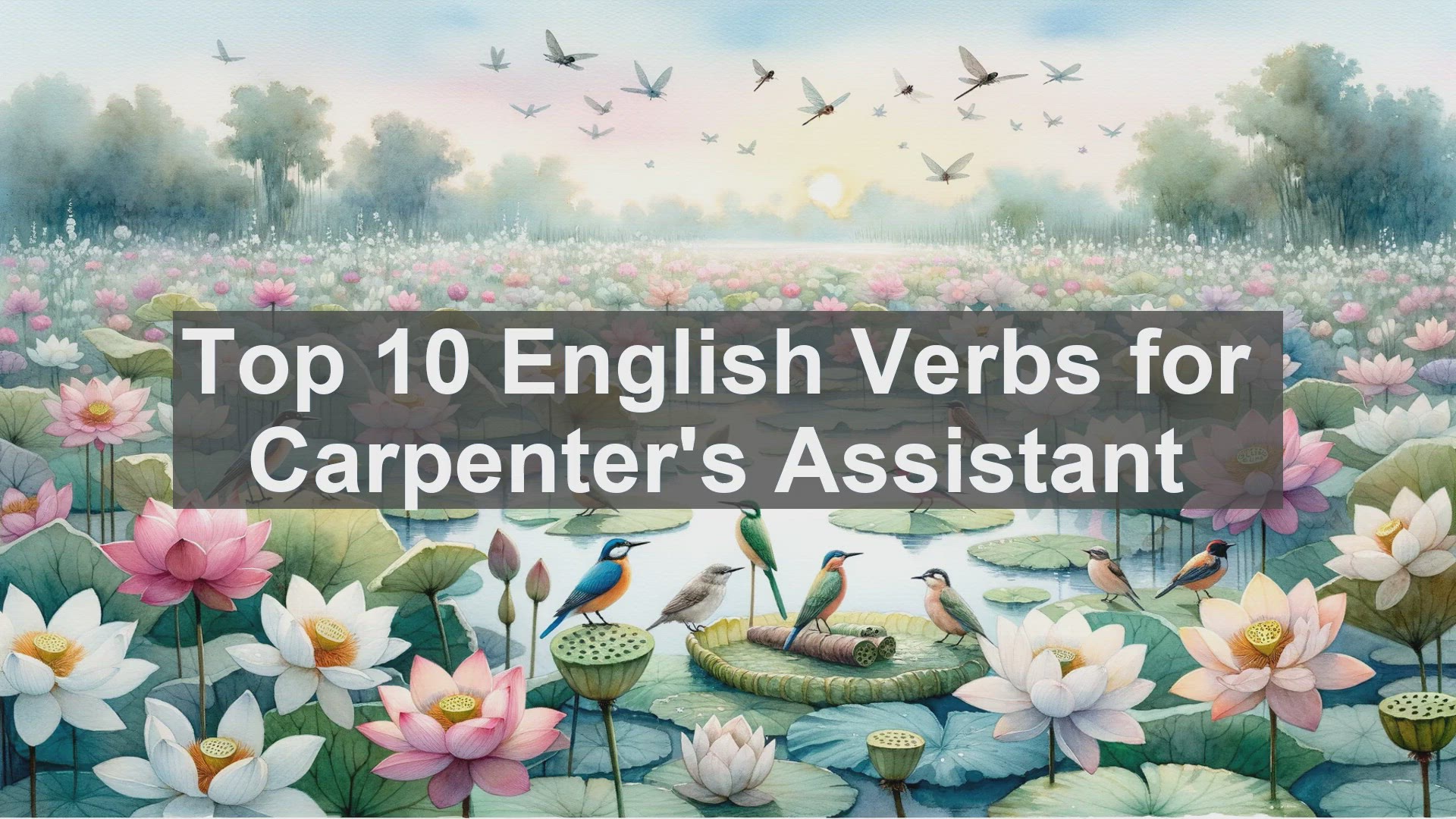 'Video thumbnail for Top 10 English Verbs for Carpenters Assistant'