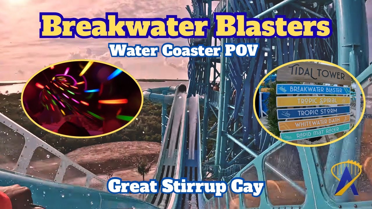 Video thumbnail for Breakwater Blaster Water Coaster at Norwegian Cruise Line's Waterpark