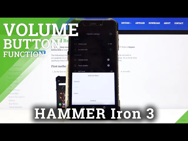 Video thumbnail for How to Change Volume Button Function in Hammer Iron 3 - Camera Settings