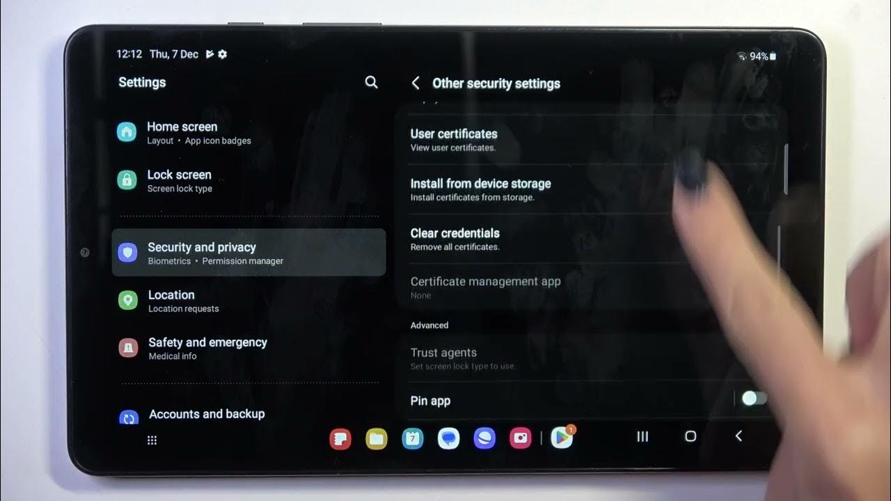 Video thumbnail for Samsung Galaxy Tab A9 Clear Credentials