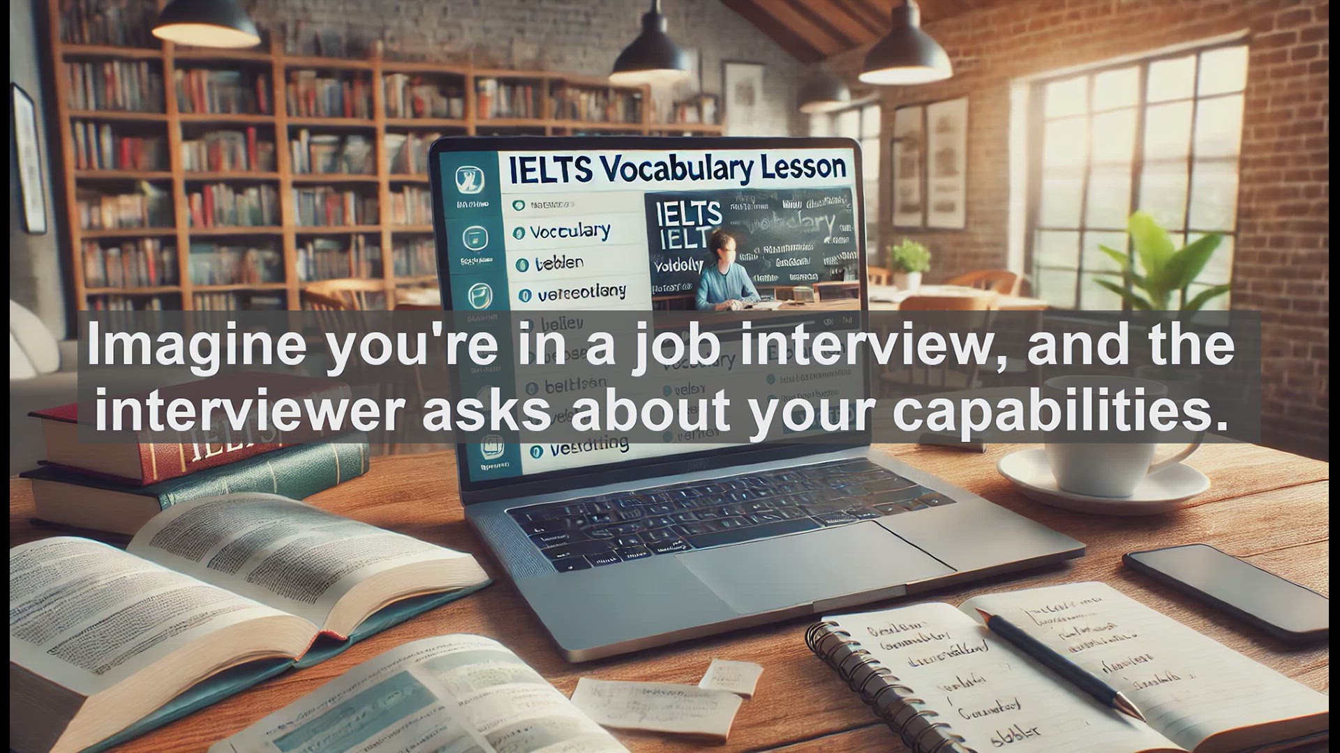 'Video thumbnail for 2500 Must Know IELTS 6.5 Vocabulary - Understanding 'Capability': A Key Word for IELTS Success'