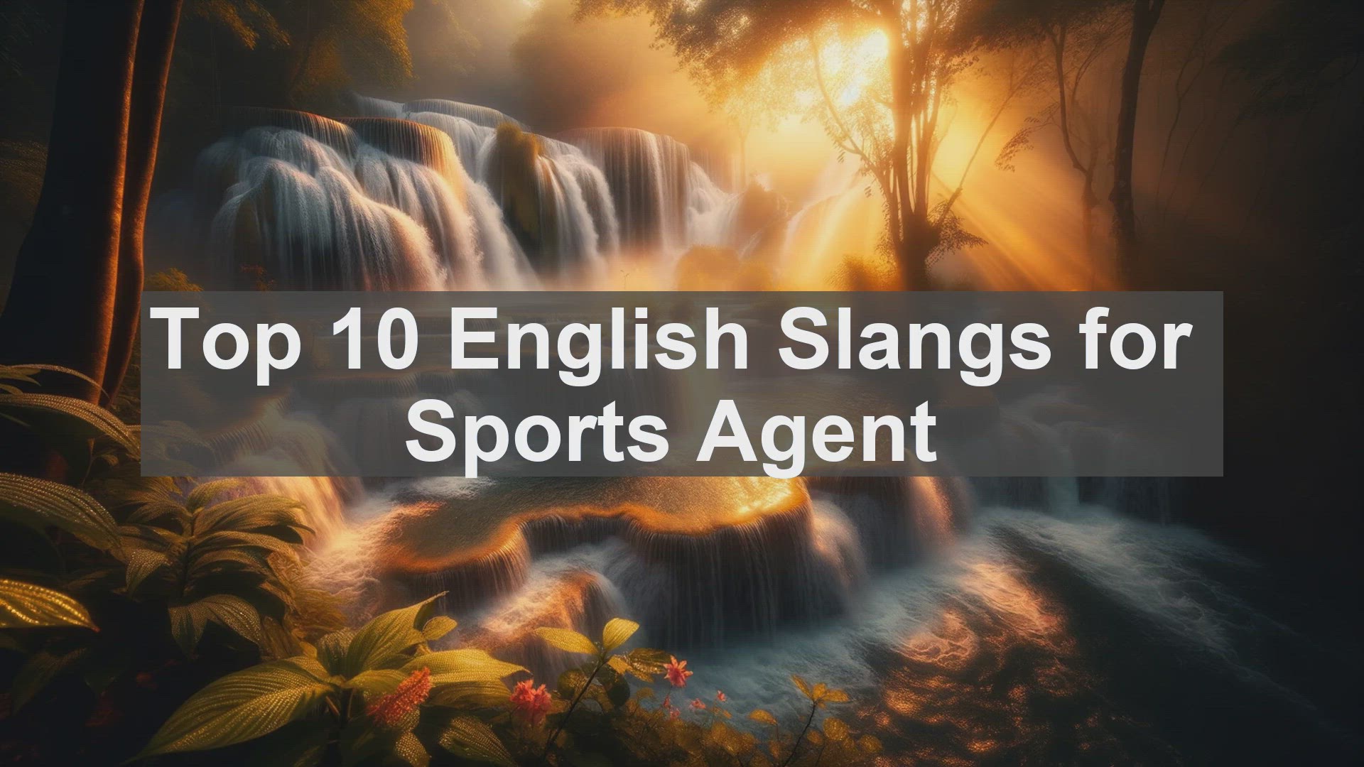 'Video thumbnail for Top 10 English Slangs for Sports Agent'