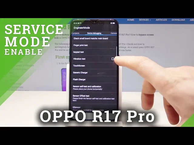 Video thumbnail for How to Enter Engineer Mode in OPPO R17 Pro - Service Code in OPPO