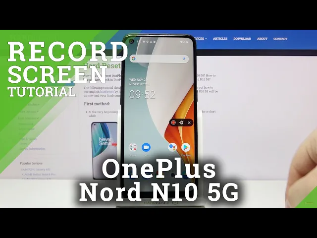 Video thumbnail for How to Record Screen in OnePlus Nord N10 5G – Capture Screen