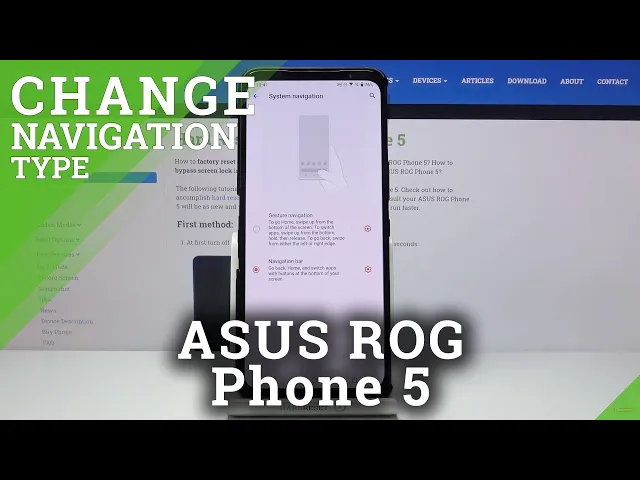 Video thumbnail for How to Manage Navigation Bar Type on ASUS ROG Phone 5 – Navigation Layout
