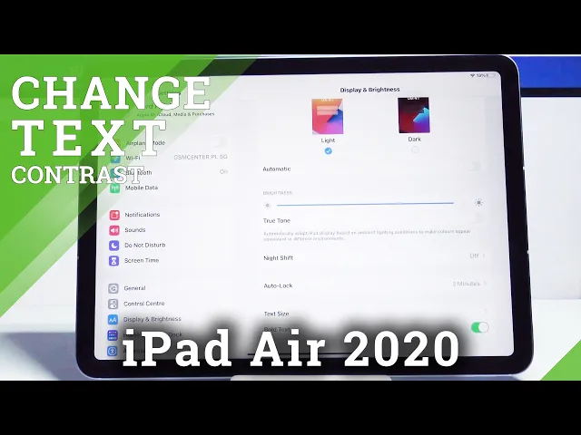 Video thumbnail for How to Enable High Contrast Text on iPad Air 2020 – Customize Display