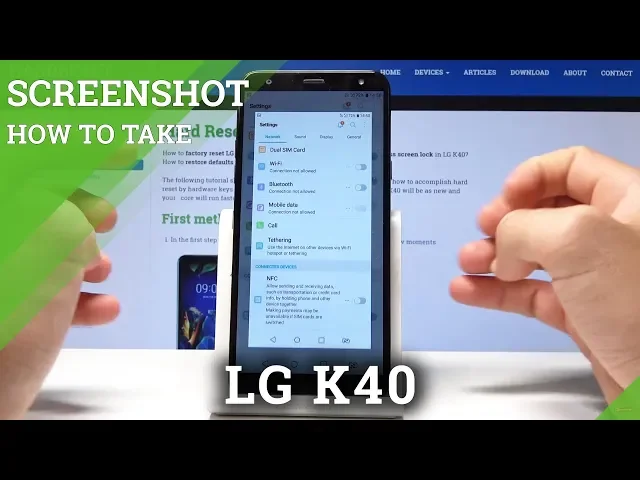 Video thumbnail for How to Take Screenshot in LG K40 - Capture & Save Screen