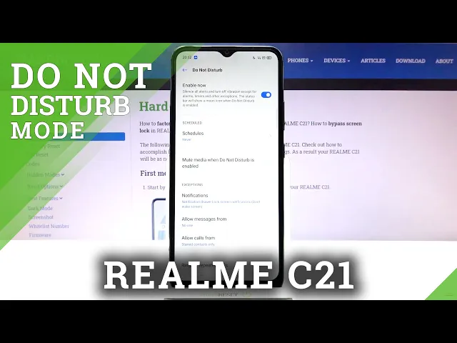 Video thumbnail for How to Activate Do Not Disturb Mode on Realme C21 – Mute All Sounds