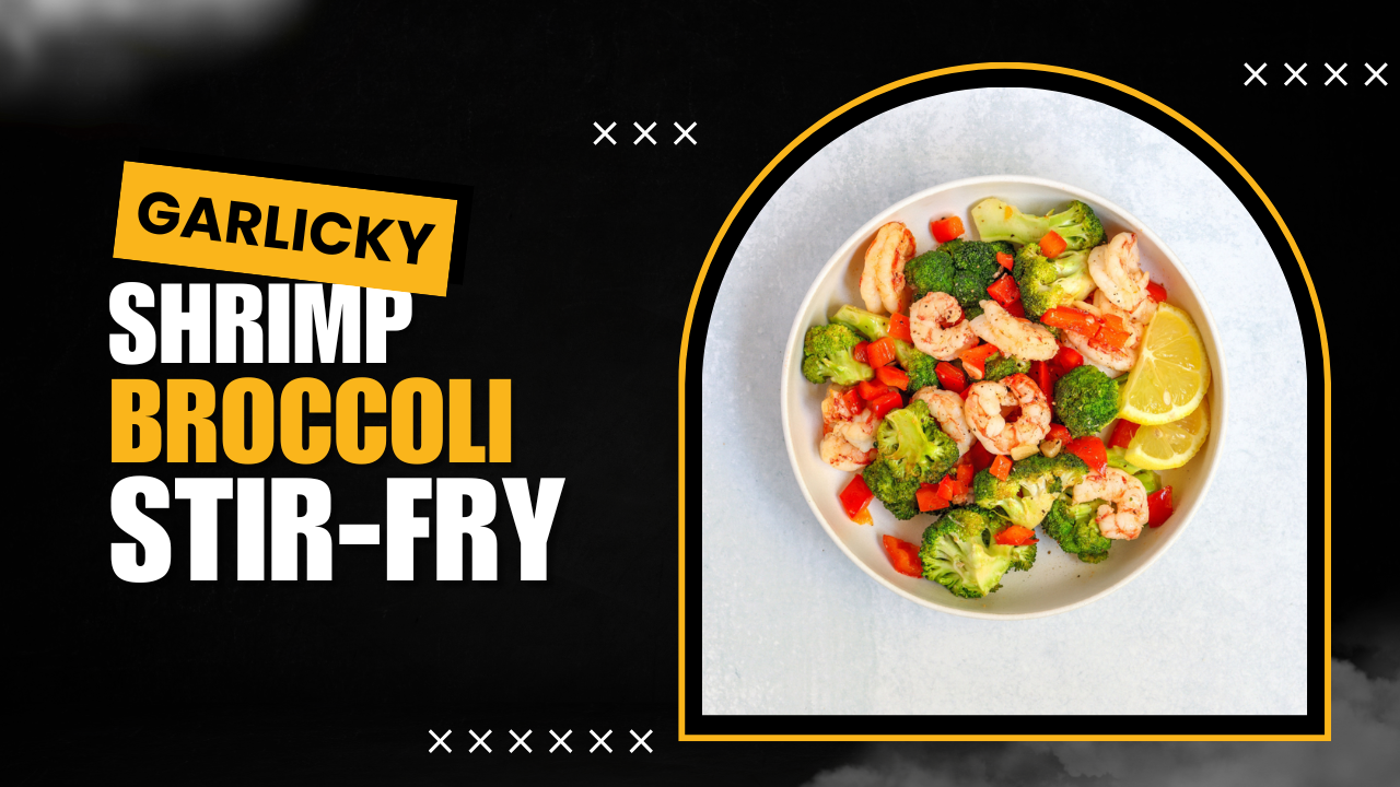 'Video thumbnail for Garlicky Shrimp & Broccoli Stir-Fry'