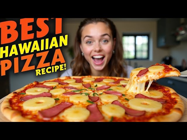 Video thumbnail for What is the Best Hawaiian Pizza 🍍?  Sweet & Savory Perfection