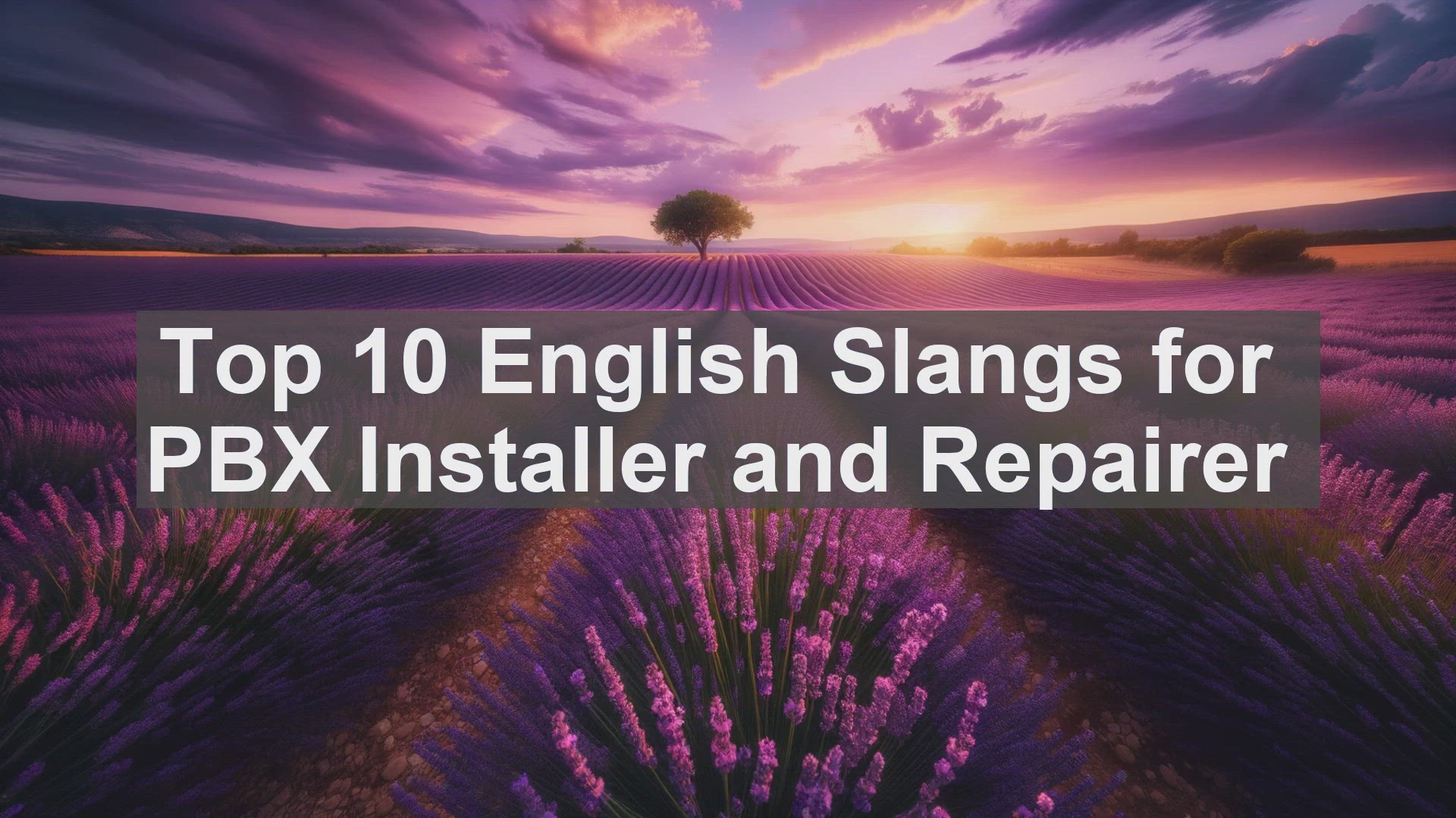 'Video thumbnail for Top 10 English Slangs for PBX Installer and Repairer'
