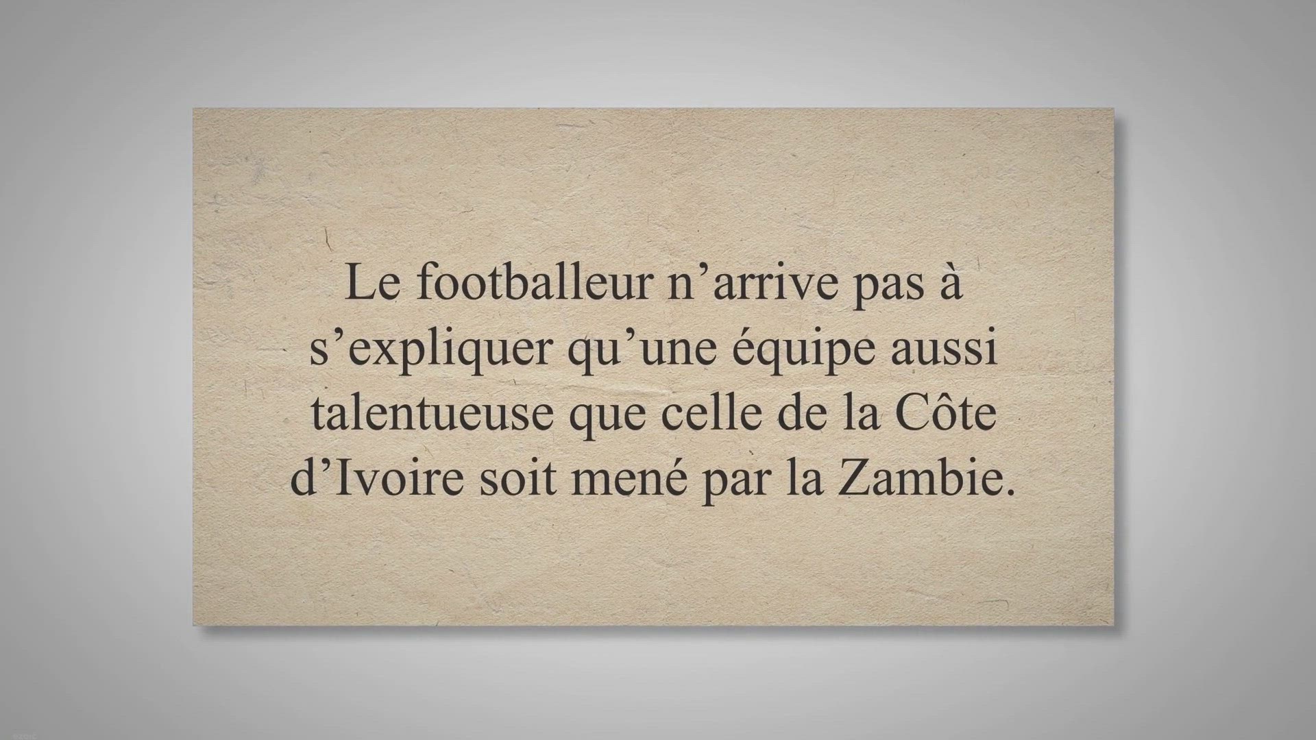 Video thumbnail for Méforme de l’équipe nationale de Côte d’Ivoire Sadio Mane accuse les joueurs