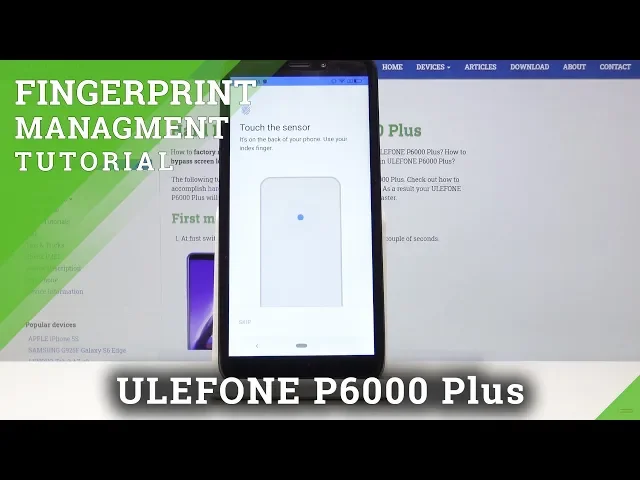 Video thumbnail for How to Set Up Screen Lock in ULEFONE P6000 Plus - Add Fingerprint