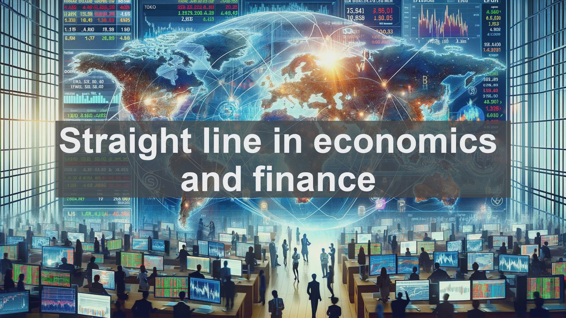 'Video thumbnail for Straight line in economics and finance'
