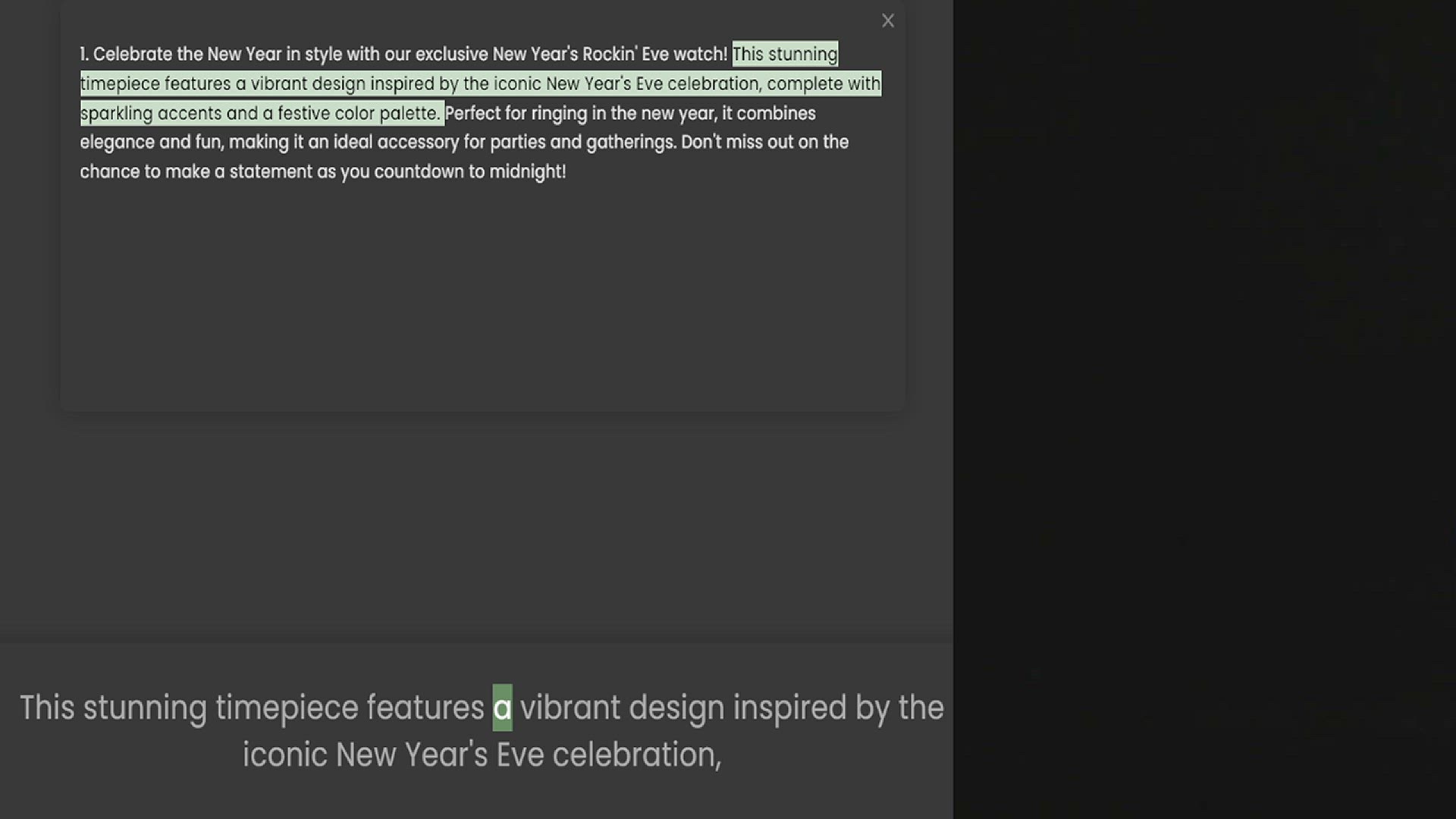 Video thumbnail for 1. Celebrate the New Year in style with our exclusive New Year's Rockin' Eve watch! This stunning timepiece features a vibrant design inspired by the iconic New Year's Eve celebration, complete with sparkling accents and a festive color p