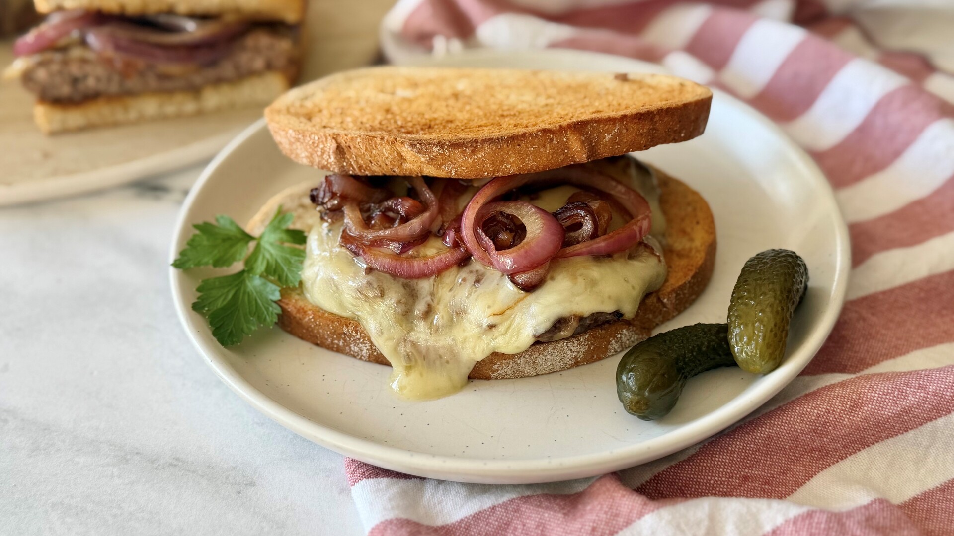 Video thumbnail for Copycat Culver's Wisconsin Swiss Melt Recipe