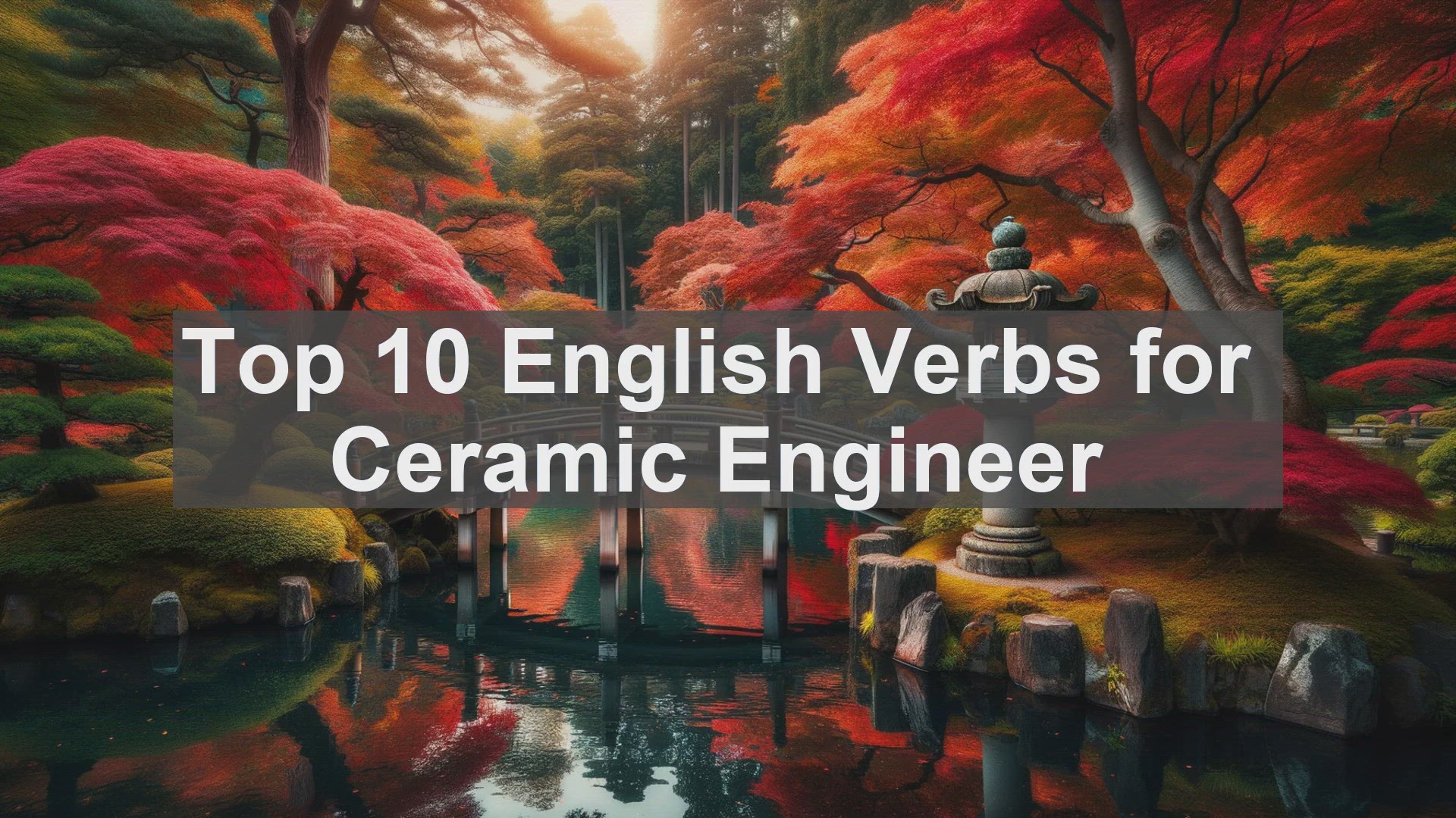 'Video thumbnail for Top 10 English Verbs for Ceramic Engineer'