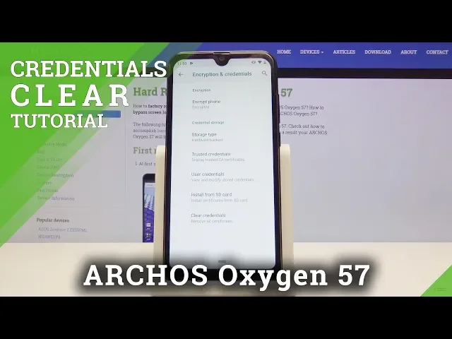 Video thumbnail for How to Delete All Licenses in ARCHOS Oxygen 57 - Clear Credentials