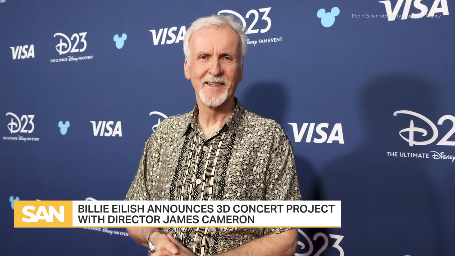'Video thumbnail for Billie Eilish, James Cameron team up for mysterious 3D concert project'