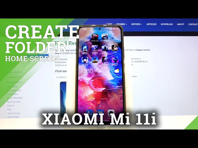 Video thumbnail for How to Group Apps in the Home Screen on XIAOMI Mi 11i  - Folder in the Home Screen