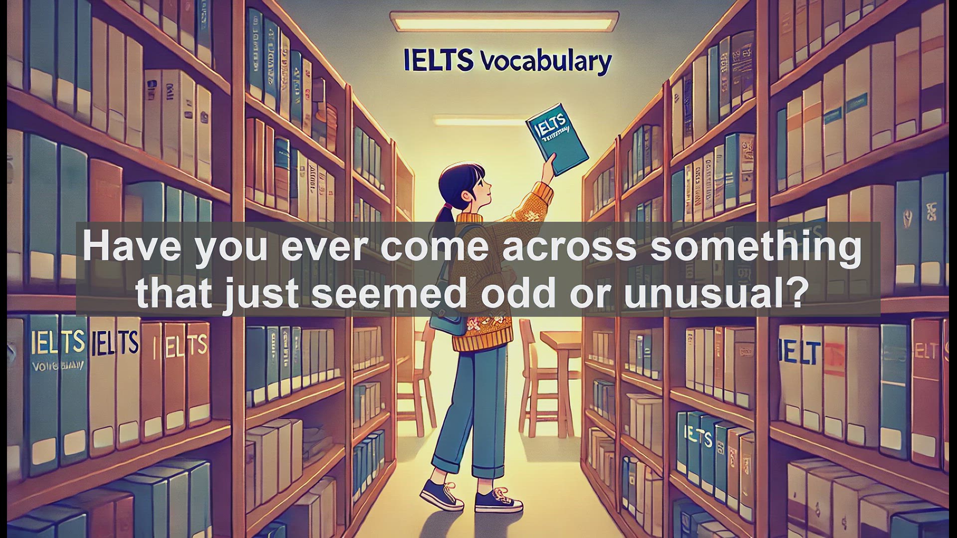 'Video thumbnail for 2500 Must Know IELTS 6.5 Vocabulary - Understanding 'Peculiar': A Key Word for IELTS Success'