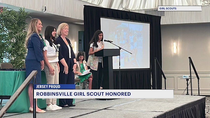 Video thumbnail for Jersey Proud: Robbinsville Girl Scout to throw first pitch at Trenton Thunder Garden State Night 
