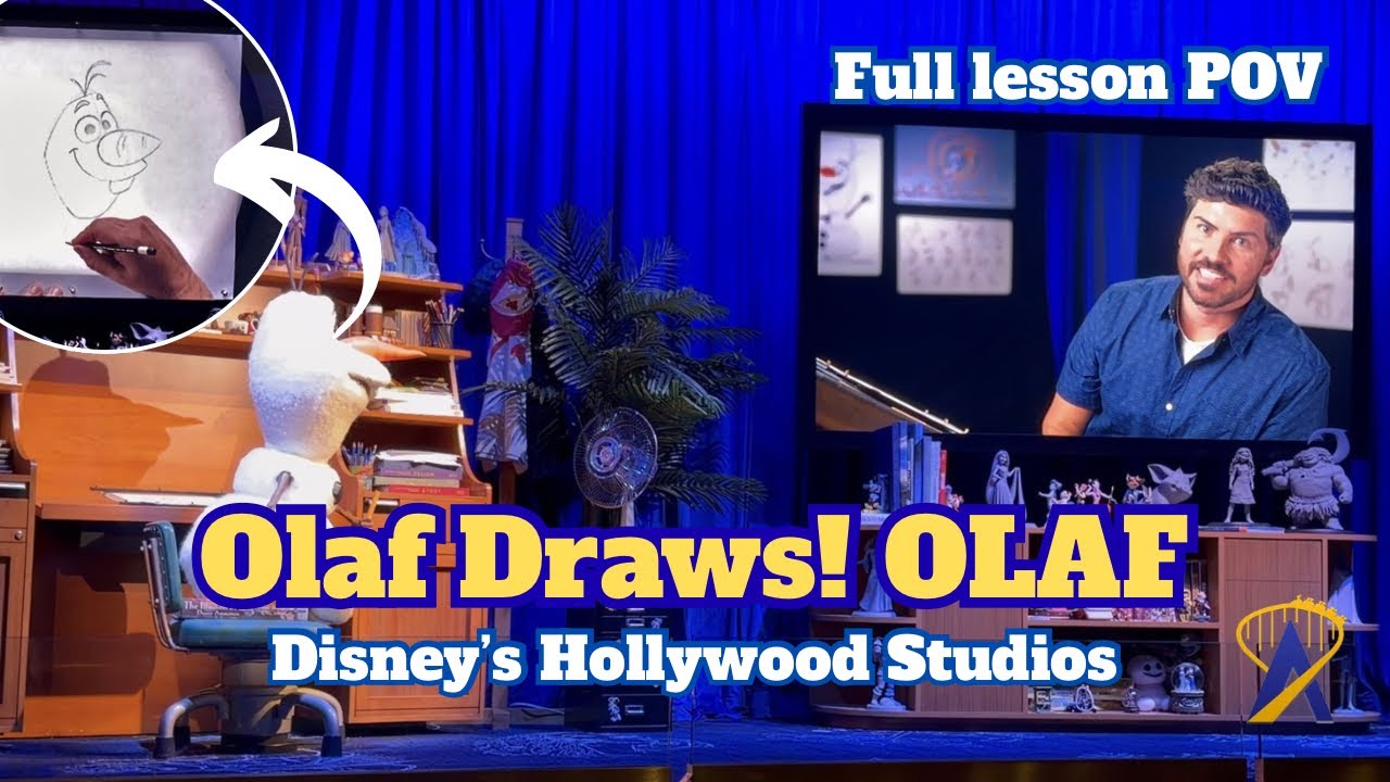 Video thumbnail for Drawing OLAF Himself! POV Inside Disney's NEW Olaf Draws!
