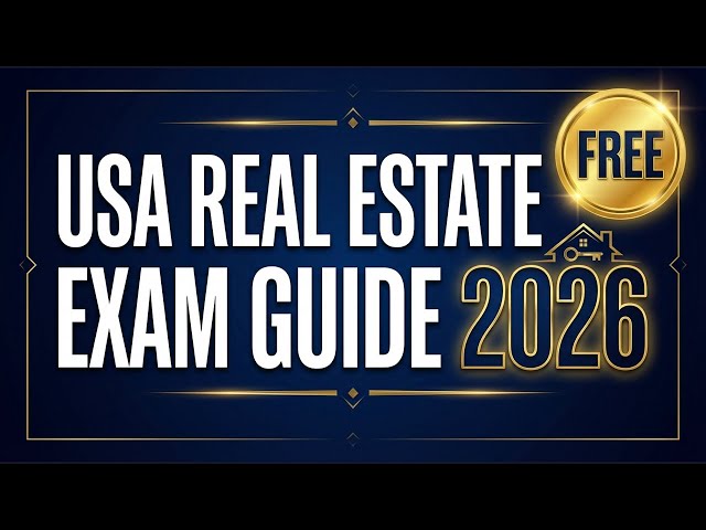 Video thumbnail for Free Real Estate Exam Podcast 2026 | FREE Study Guide & Practice Test