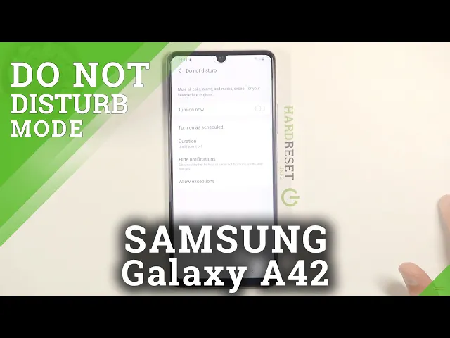 Video thumbnail for How to Activate DND Mode in SAMSUNG Galaxy A42 – Silent Preferences