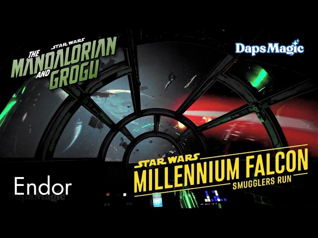 Video thumbnail for Millennium Falcon: Smugglers Run with Mandalorian and Grogu | Endor | Star Wars: Galaxy's Edge 🌌🛸🌲