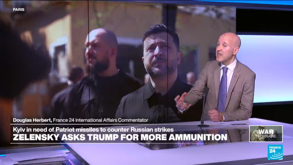 Video thumbnail for Ukraine asks Trump for more US air defence help against Russian missile attacks
