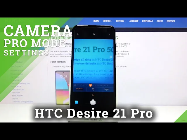 Video thumbnail for How to Use Camera Pro Mode in HTC Desire 21 Pro – Advanced Camera Features