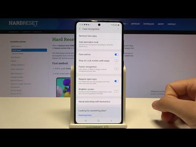 Video thumbnail for Improve Face Recognition Unlock Speed - SAMSUNG Galaxy A51 and Face ID Function