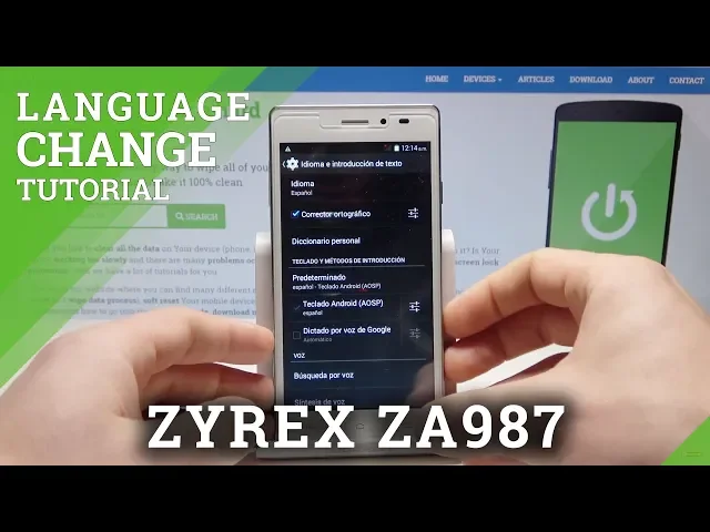 Video thumbnail for How to Update Language in ZYREX ZA987 - Change Default Language