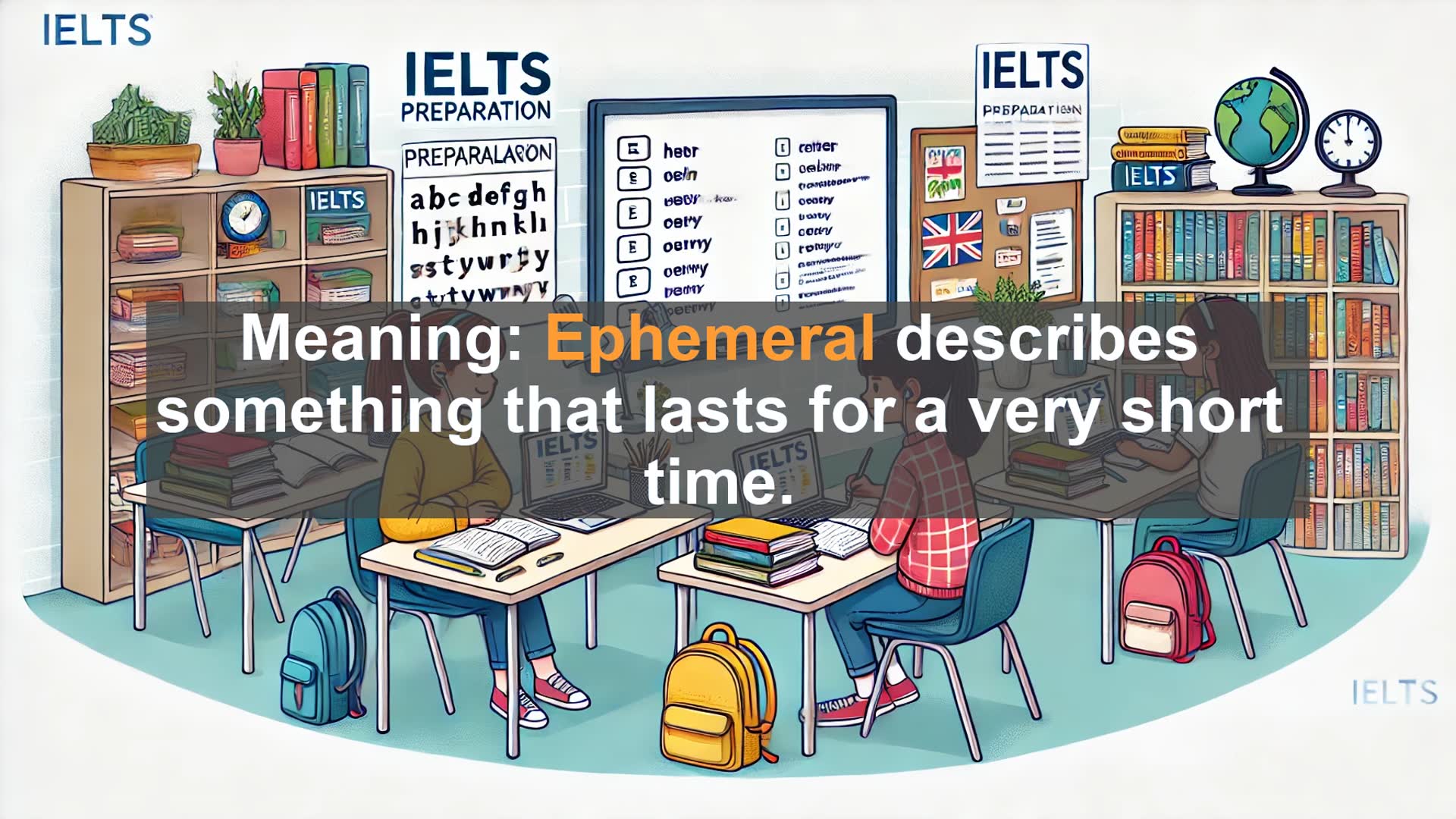 'Video thumbnail for 5000 Must Know IELTS 8.0 Vocabulary - Ephemeral: The Beauty of Fleeting Moments'