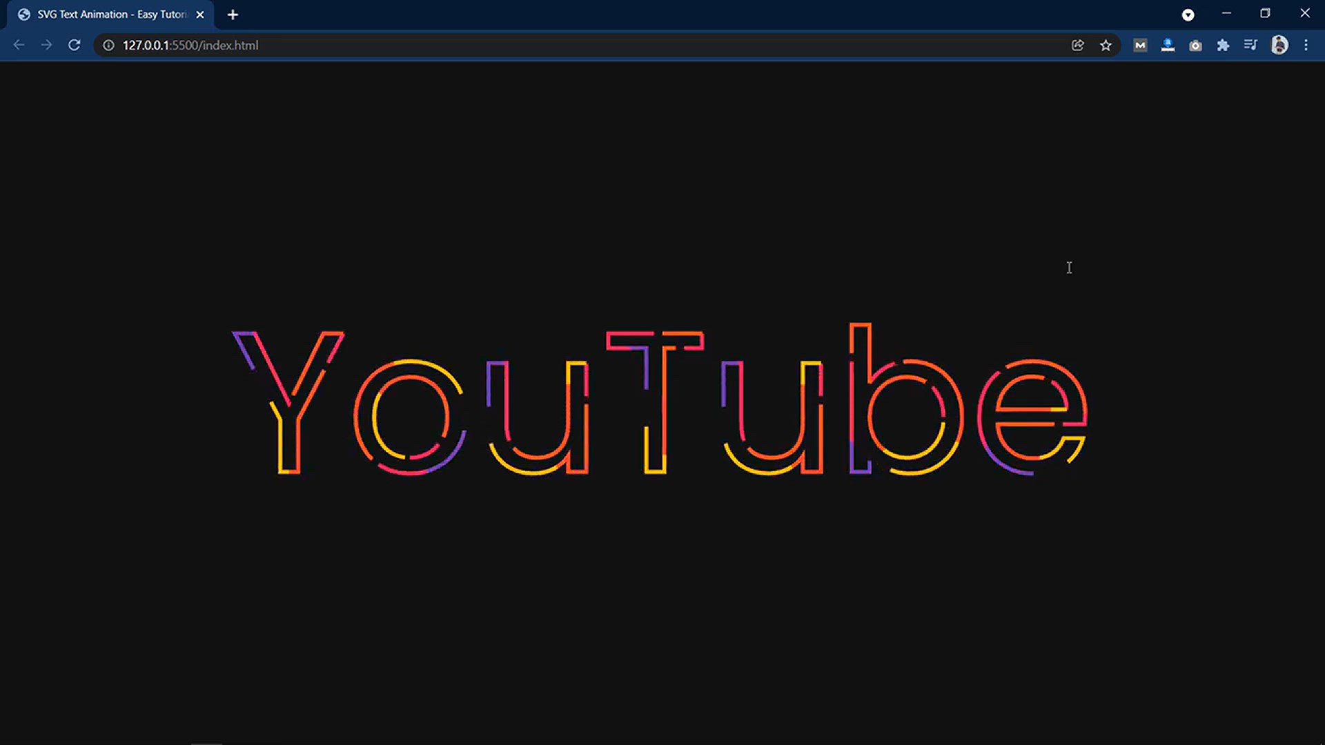 'Video thumbnail for How To Make Animated Text On Website Using SVG _ Animated Website Using HTML And CSS'