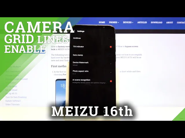 Video thumbnail for How to Enable/Disable Grid Lines in Meizu 16th – Divide Camera Screen