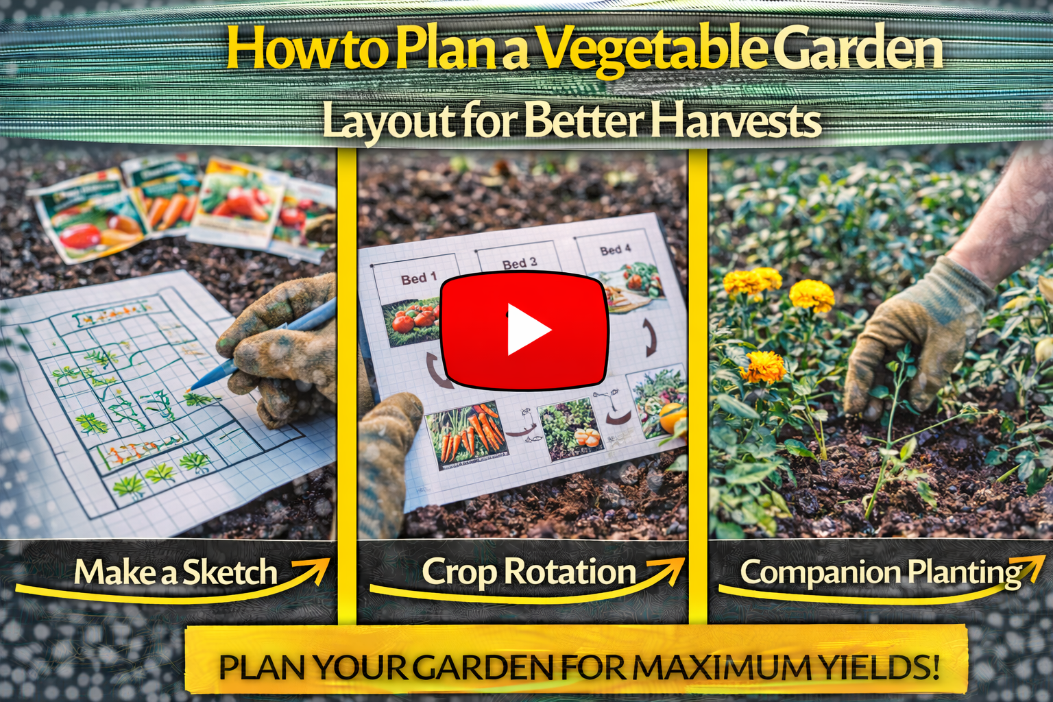 Video thumbnail for How to Plan a Vegetable Garden Layout for Better Harvests