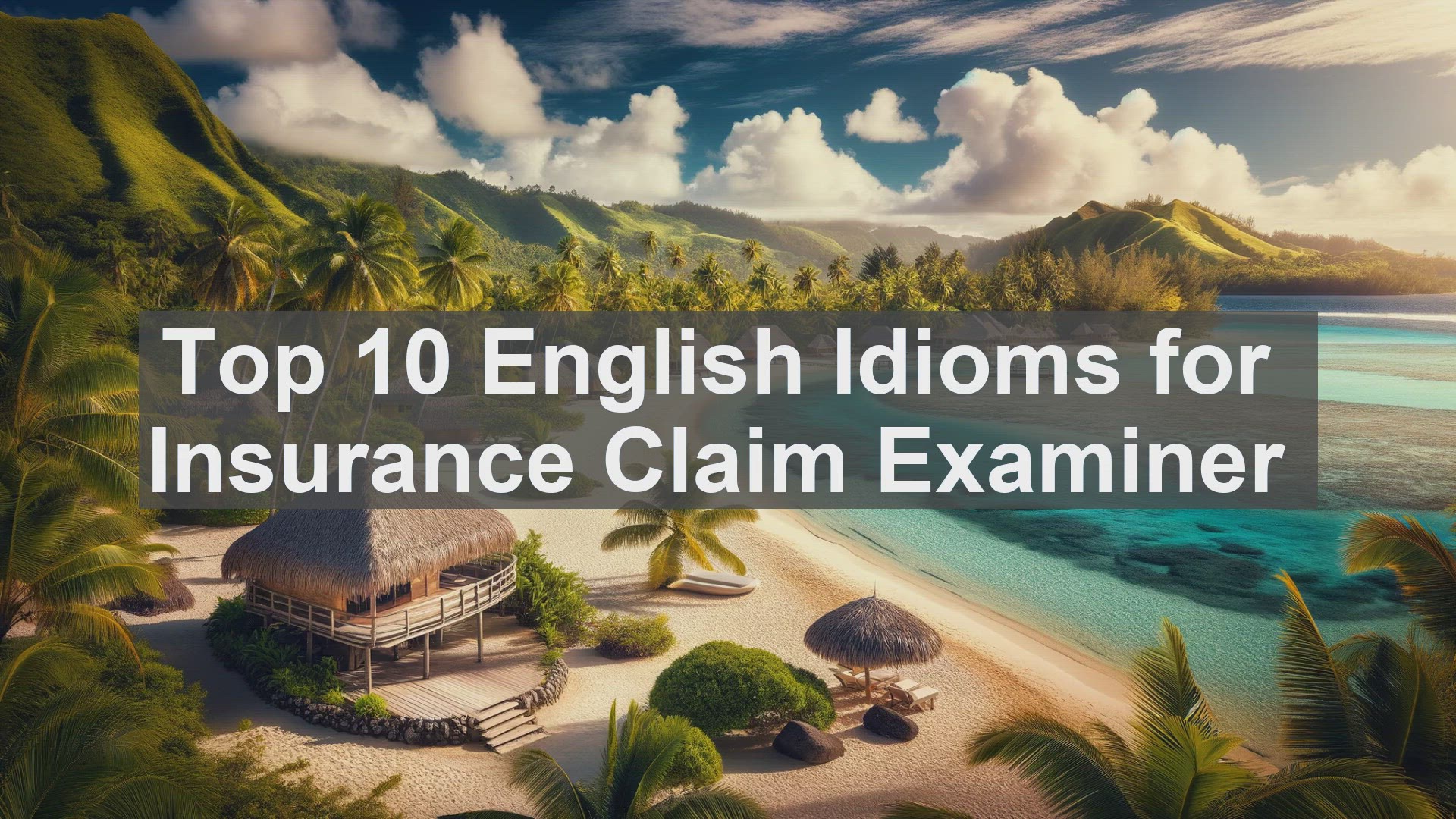 'Video thumbnail for Top 10 English Idioms for Insurance Claim Examiner'