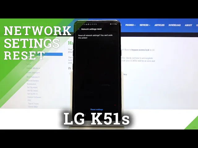 Video thumbnail for How to Delete Saved Networks in LG K51s - Reset Network Settings