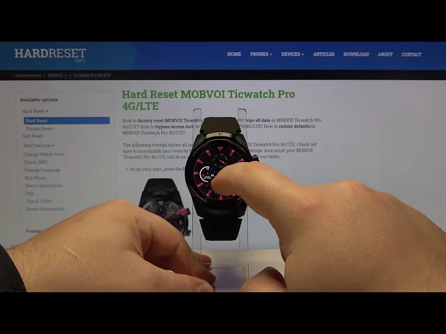 Video thumbnail for How to Change Watch Face in MOBVOI Ticwatch Pro 4G - Customize Display