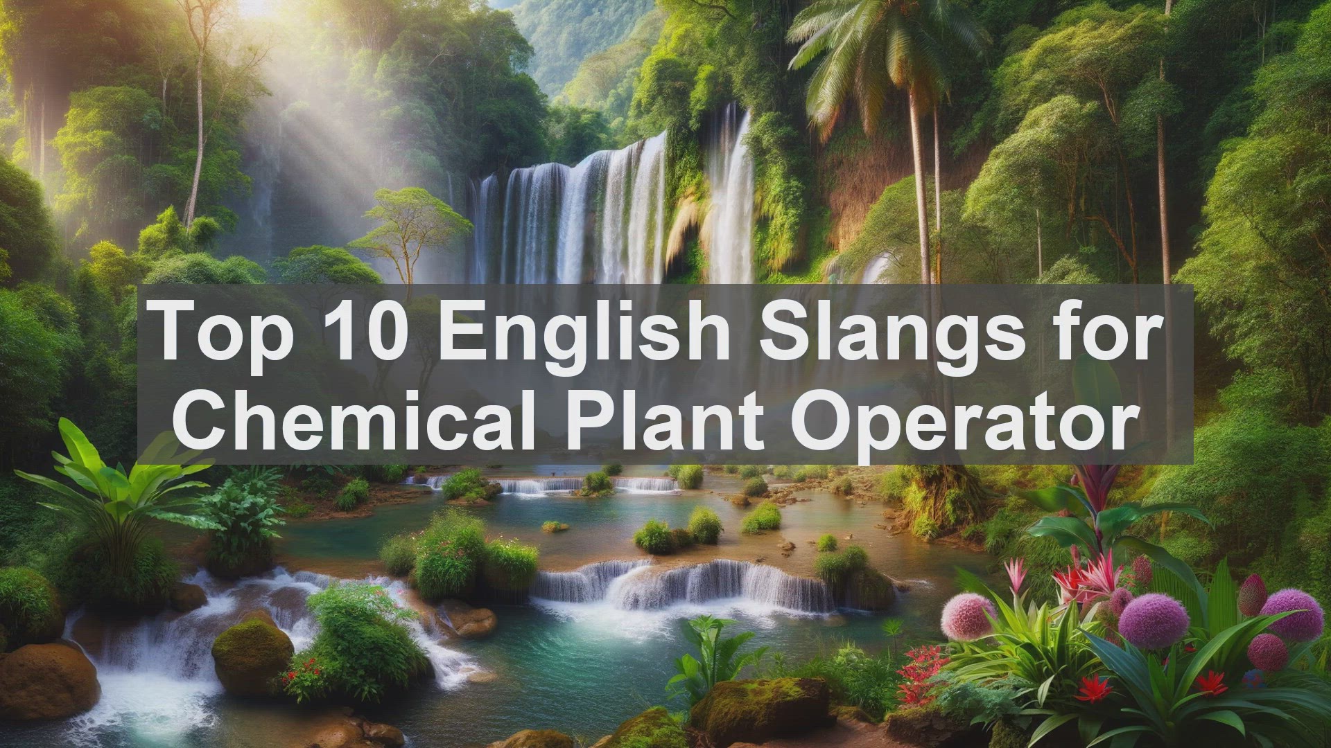 'Video thumbnail for Top 10 English Slangs for Chemical Plant Operator'
