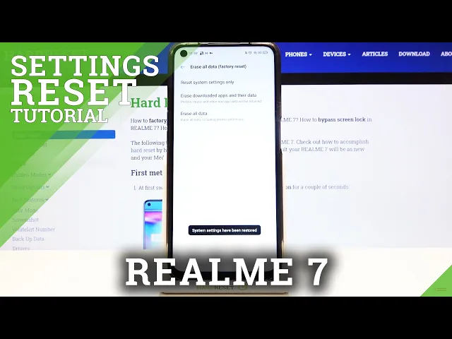 Video thumbnail for How to Reset System Settings on REALME 7 – Restore Default Settings