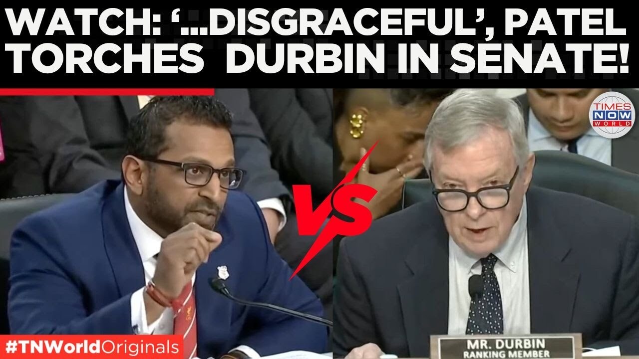 Video thumbnail for FBI Director Kash Patel Fires Back at Durbin Over Bongino “Inside Job” Claims