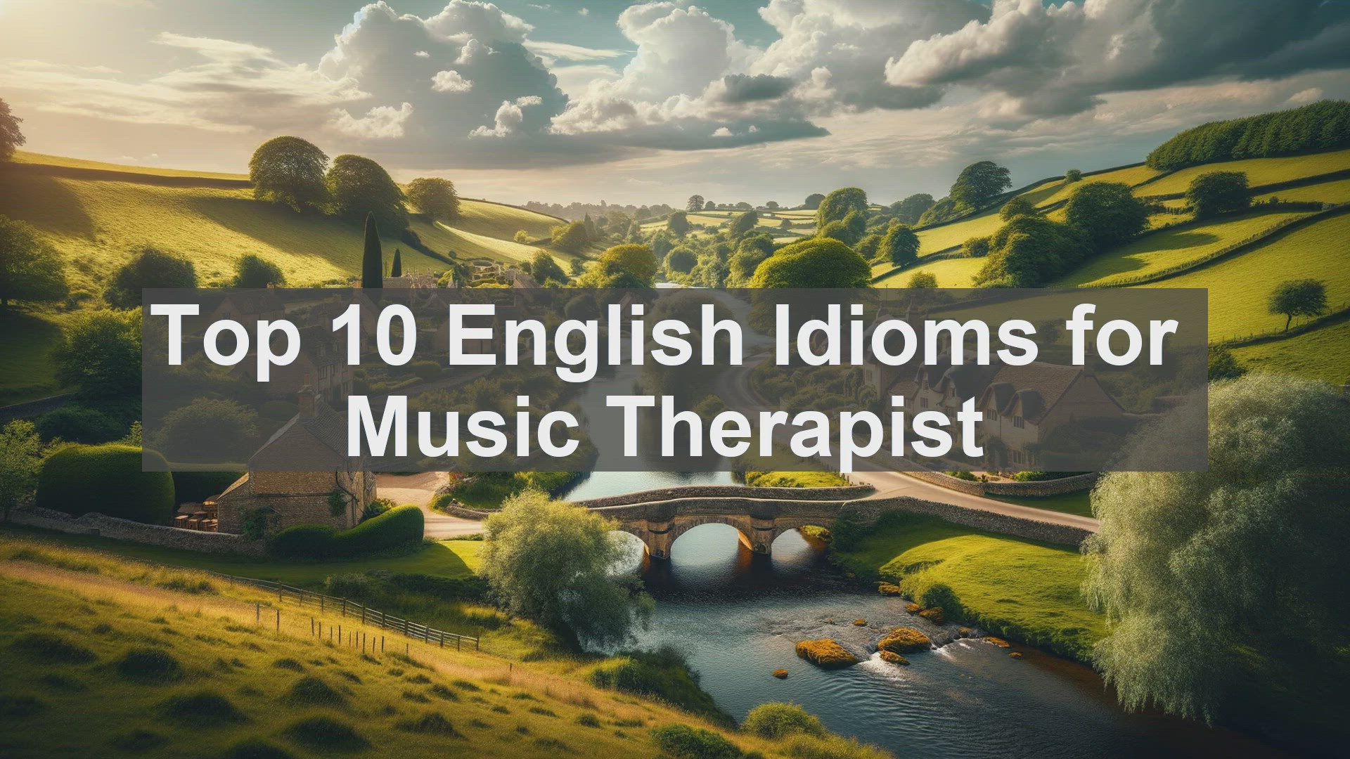 'Video thumbnail for Top 10 English Idioms for Music Therapist'