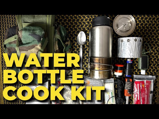 Video thumbnail for Minimal Survival Water Bottle Cook Kit - NEW SET UP!