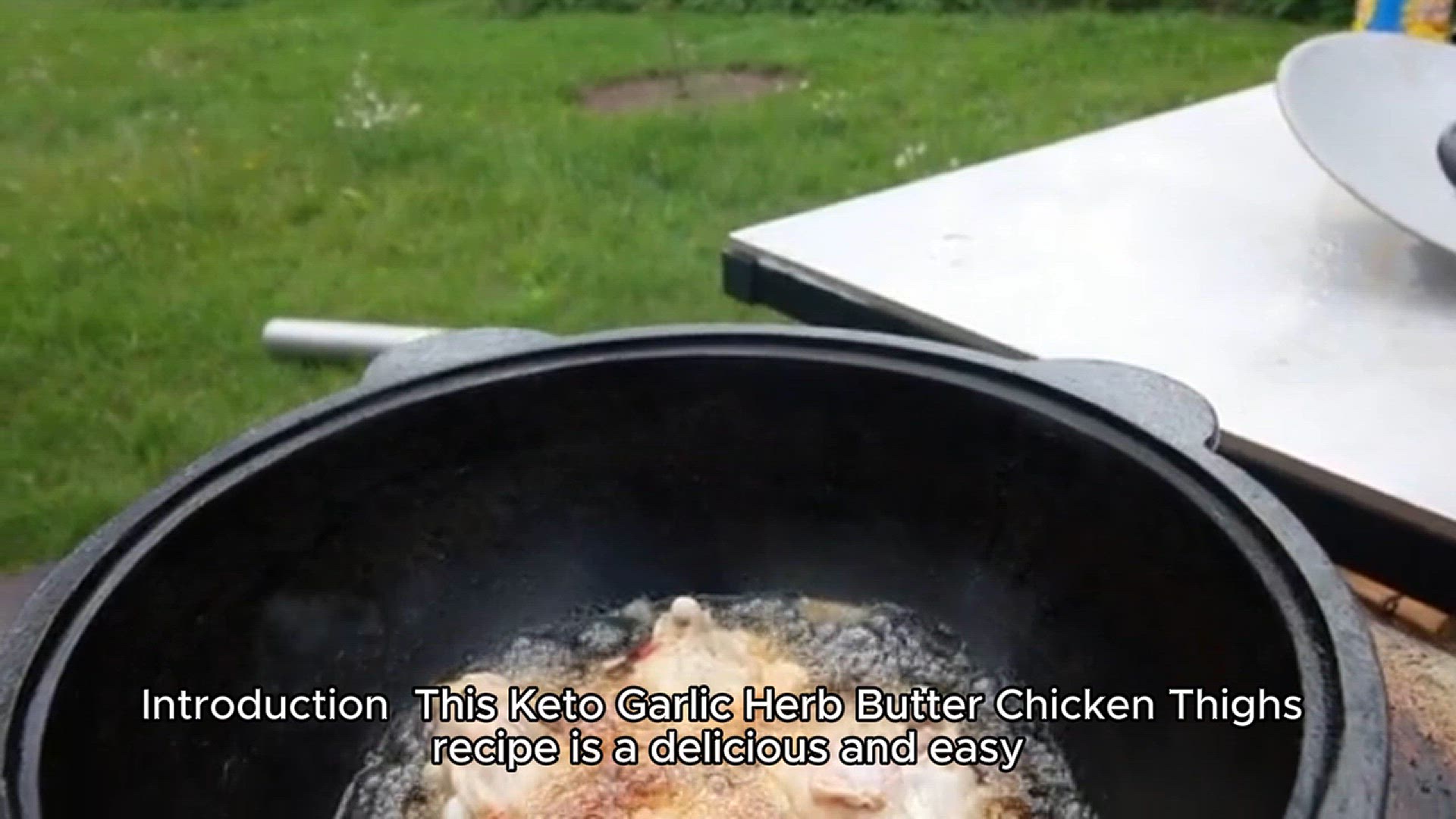 Video thumbnail for Garlic Herb Butter Chicken Thighs