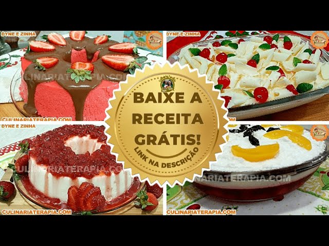 'Video thumbnail for 4 SOBREMESAS GELADAS PARA A CEIA DE NATAL E ANO NOVO'